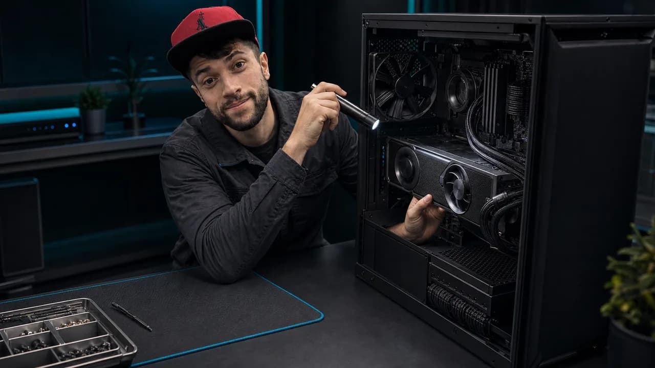 GPU, fonte e conectores